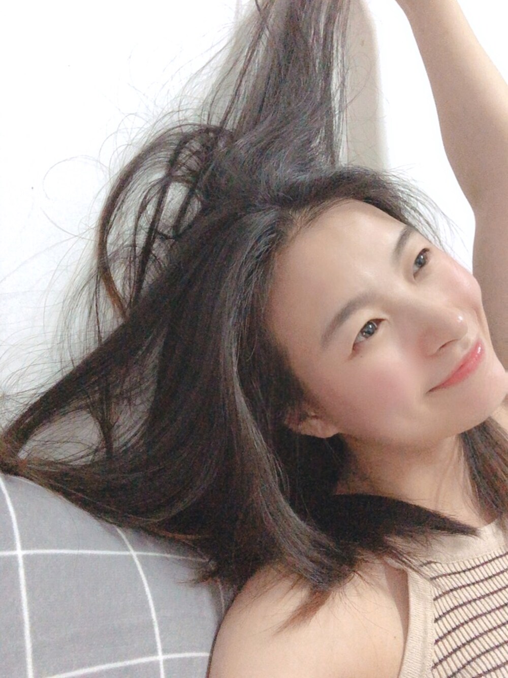 「.のアイテム（タンクトップ、ベージュ系）」を使った、还想快活五百年五百年五百年さん（レディース・165cm）の夏コーディネートの1枚目の写真