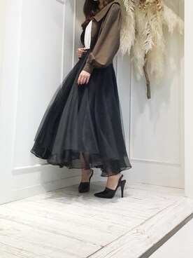 「LA BELLE ETUDE（ラベルエチュード）のアイテム（キャミソール）」を使った、るうさん（レディース・162cm）の秋コーディネート