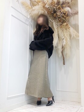 「LA BELLE ETUDE（ラベルエチュード）のアイテム（その他アウター）」を使った、るうさん（レディース・162cm）の秋コーディネート