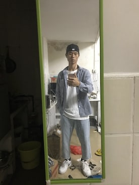 「ny（エヌワイ）のアイテム」を使った、Dwさん（メンズ・166cm）の秋コーディネート