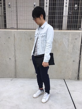 「Acne Studios（アクネストゥディオズ）のアイテム（デニムジャケット）」を使った、ymoさん（メンズ・171cm）の春コーディネート