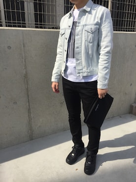 「Acne Studios（アクネストゥディオズ）のアイテム（デニムジャケット）」を使った、ymoさん（メンズ・171cm）の春コーディネート
