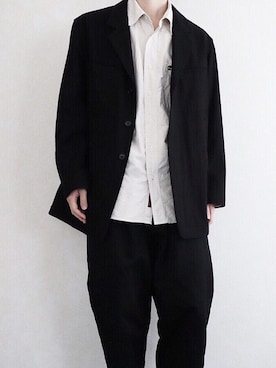「Y's（ワイズ）のアイテム（テーラードジャケット）」を使った、Uさん（メンズ・174cm）の冬コーディネート