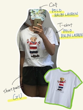 「Polo Ralph Lauren」｜「アイテム（スウェットパンツ）」を使った、24K🫣さん（レディース・163cm）の春コーディネート
