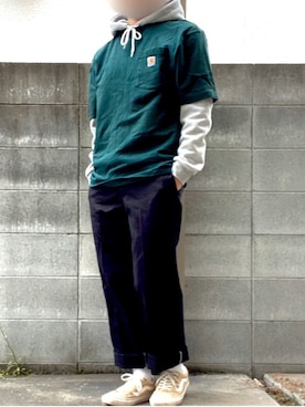 「ACOVER（オコボ）のアイテム」を使った、シータケさん（メンズ・165cm）の春コーディネート