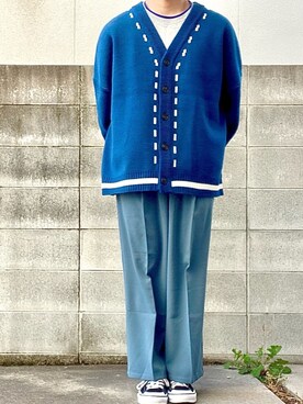 「Chillfar（チルファー）のアイテム」を使った、シータケさん（メンズ・165cm）の春コーディネート