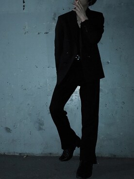 「MINUS（マイナス）のアイテム（パンツ）」を使った、sistinaさん（メンズ・170cm）の秋コーディネート