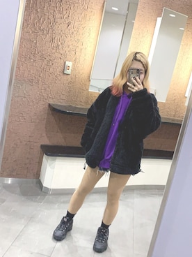 「ラフスタイル」｜「アイテム（MA-1）」を使った、miliaさん（レディース・150cm）の秋コーディネート