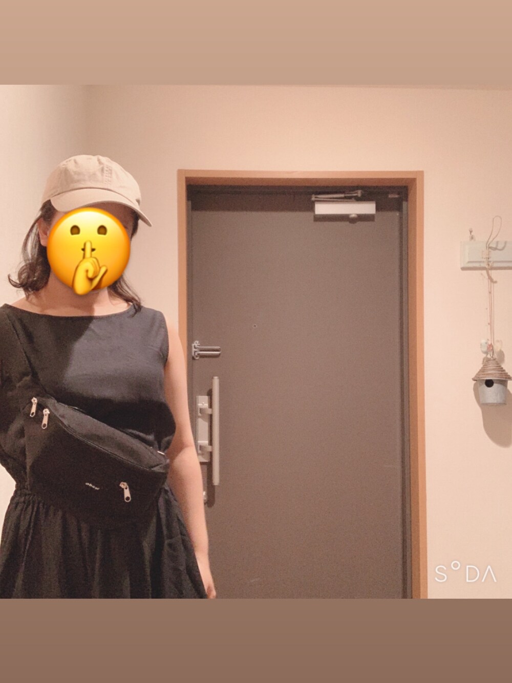 「GUのアイテム（ワンピース、ブラック系）」を使った、nana%さん（レディース・152cm）の夏コーディネートの1枚目の写真