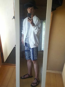 「NR.FLAG（エヌアールフラッグ）のアイテム」を使った、　K.Daisuke さん（メンズ・176cm）の夏コーディネート