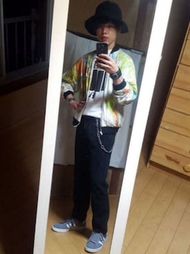 「NR.FLAG（エヌアールフラッグ）のアイテム」を使った、　K.Daisuke さん（メンズ・176cm）の秋コーディネート