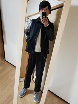 「NR.FLAG（エヌアールフラッグ）のアイテム（ジャケット/アウター）」を使った、　K.Daisuke さん（メンズ・176cm）の冬コーディネート