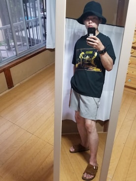 「NIRVANA」｜「アイテム（帽子）」を使った、　K.Daisuke さん（メンズ・176cm）の夏コーディネート