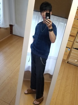 「STUDIOUS（ステュディオス）のアイテム（財布/小物）」を使った、　K.Daisuke さん（メンズ・176cm）の夏コーディネート