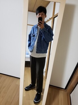 「N.HOOLYWOOD」｜「アイテム（デニムジャケット）」を使った、　K.Daisuke さん（メンズ・176cm）の秋コーディネート