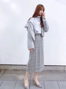 まお♡さん（レディース・163cm）の冬コーディネート