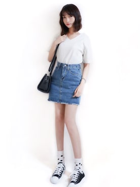 まお♡さん（レディース・163cm）の春コーディネート