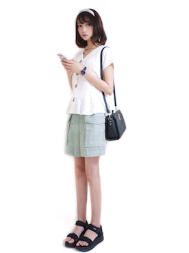 「La-gemme」｜「アイテム（腕時計）」を使った、まお♡さん（レディース・163cm）の夏コーディネート