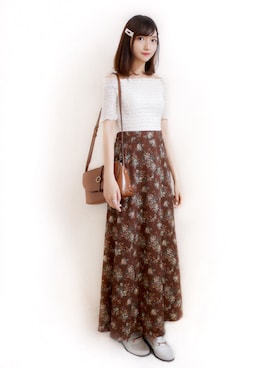 「SonnyLabel」｜「アイテム（ローファー）」を使った、まお♡さん（レディース・163cm）の夏コーディネート