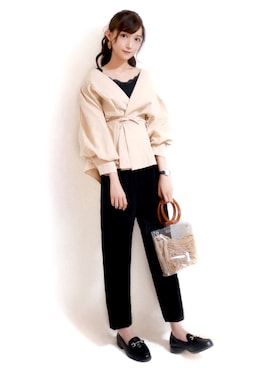 「La-gemme」｜「アイテム（腕時計）」を使った、まお♡さん（レディース・163cm）の秋コーディネート