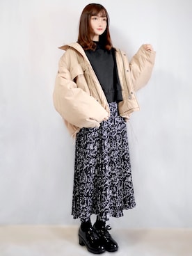 「perkyroom」｜まお♡さん（レディース・163cm）の冬コーディネート