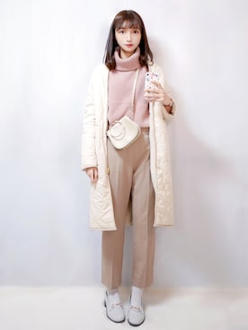 「NOLLEY’S（ノーリーズ）のアイテム（その他アウター）」を使った、まお♡さん（レディース・163cm）の冬コーディネート