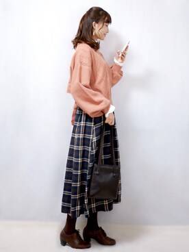 まお♡さん（レディース・163cm）の冬コーディネート