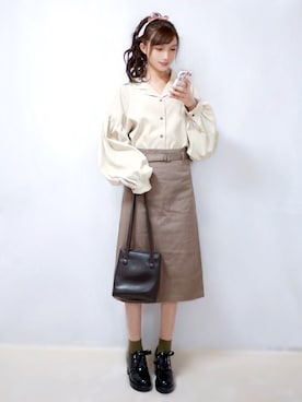 まお♡さん（レディース・163cm）の冬コーディネート