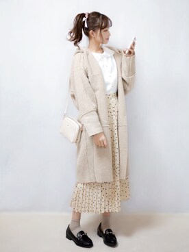 「SUGAR BISKET（シュガービスケット）のアイテム（その他アウター）」を使った、まお♡さん（レディース・163cm）の冬コーディネート