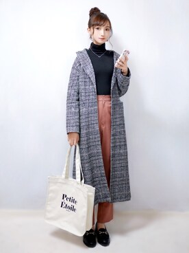 「SUGAR BISKET（シュガービスケット）のアイテム（その他アウター）」を使った、まお♡さん（レディース・163cm）の冬コーディネート