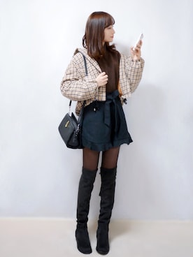 まお♡さん（レディース・163cm）の冬コーディネート