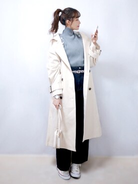 「florist」｜「アイテム（アナログ腕時計）」を使った、まお♡さん（レディース・163cm）の冬コーディネート