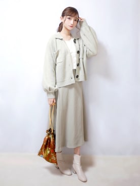 「Auntmaries」｜まお♡さん（レディース・163cm）の春コーディネート