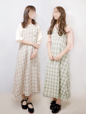 「PairPair（ペアペア）のアイテム（ワンピース/ドレス）」を使った、まお♡さん（レディース・163cm）の春コーディネート