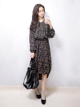 「ORiental TRaffic(ORiental TRaffic)」｜「アイテム（シャツワンピース）」を使った、まお♡さん（レディース・163cm）の春コーディネート