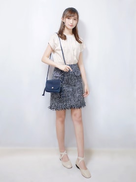 「FEERICHELU（フェリーシェル）のアイテム」を使った、まお♡さん（レディース・163cm）の夏コーディネート