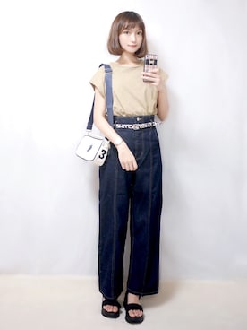「アーバンリサーチ」｜「アイテム（腕時計）」を使った、まお♡さん（レディース・163cm）の夏コーディネート