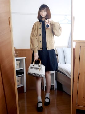 「sakishimatokyo（サキシマトーキョー）のアイテム（チュニック）」を使った、まお♡さん（レディース・163cm）の秋コーディネート