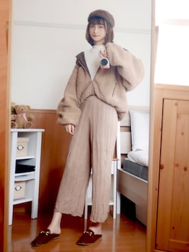 「ADOLESCENCE （アドレセンス）のアイテム（ブルゾン）」を使った、まお♡さん（レディース・163cm）の秋コーディネート