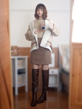 「sakishimatokyo」｜「アイテム（ブーツ）」を使った、まお♡さん（レディース・163cm）の秋コーディネート