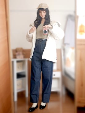 まお♡さん（レディース・163cm）の冬コーディネート