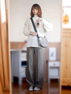 「Orobianco（オロビアンコ）のアイテム（腕時計）」を使った、まお♡さん（レディース・163cm）の冬コーディネート