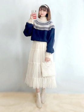 「sakishimatokyo」｜「アイテム（ブーツ）」を使った、まお♡さん（レディース・163cm）の冬コーディネート