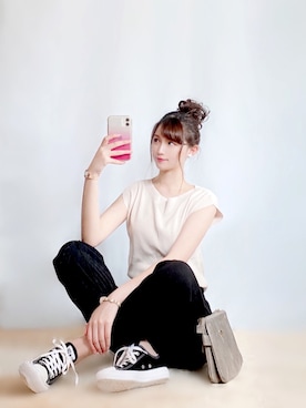 まお♡さん（レディース・163cm）の春コーディネート