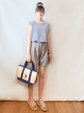 まお♡さん（レディース・163cm）の夏コーディネート