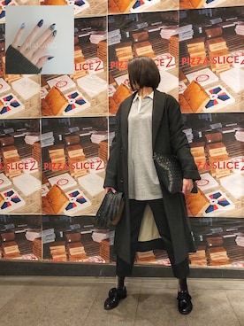 「EN ROUTE（アンルート）のアイテム」を使った、HANAKO さん（レディース・167cm）の冬コーディネート
