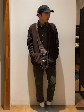 「SEVENDAYS=SUNDAY（セブンデイズサンデイ）のアイテム（帽子）」を使った、zakikameさん（メンズ・170cm）の冬コーディネート
