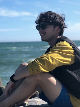 「Lightning Bolt（ライトニングボルト）のアイテム」を使った、zakikameさん（メンズ・170cm）の夏コーディネート