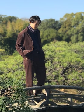 「koe（コエ）のアイテム（その他アウター）」を使った、zakikameさん（メンズ・170cm）の秋コーディネート