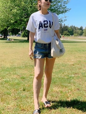 「shortpants」｜Mia🇨🇦さん（レディース・155cm）の春コーディネート